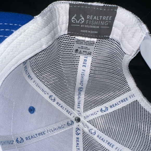 Blue REALTREE Fishing Hat with Patch - Picture 3 of 3